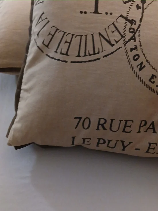 French Script Pillow Set - Picture 9 of 11